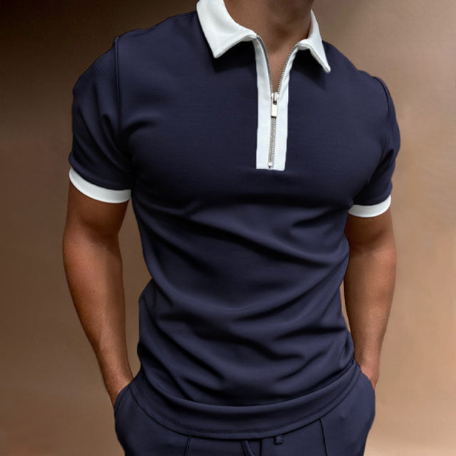Patterned Polo Shirt