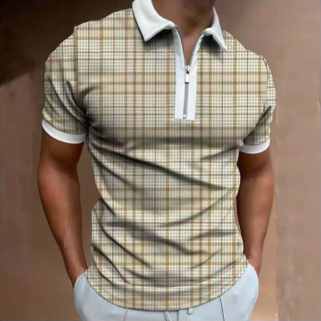 Patterned Polo Shirt