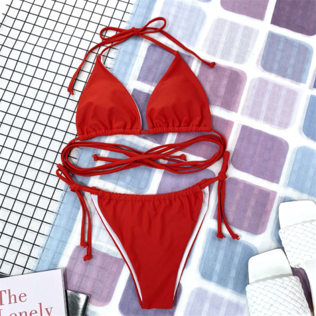 Strappy Thong Bikini