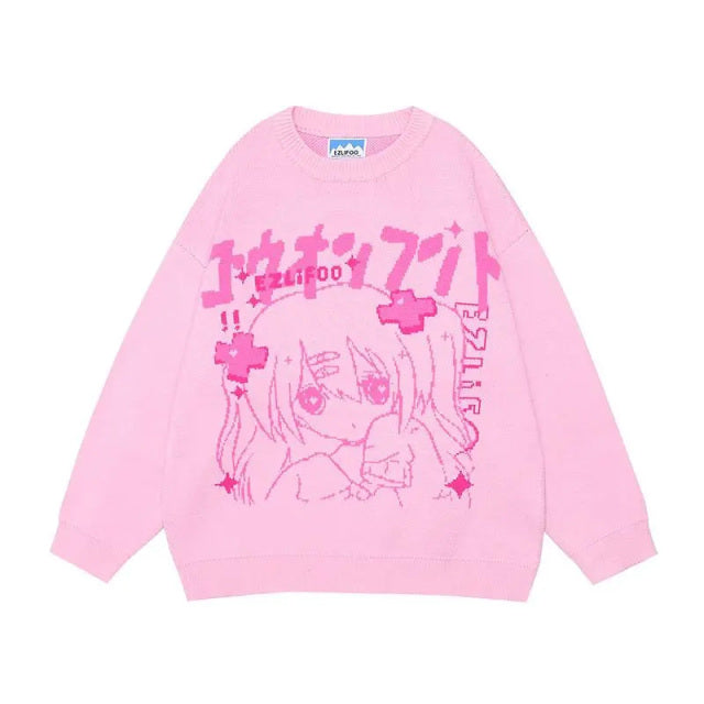 Oversized Anime Sweater