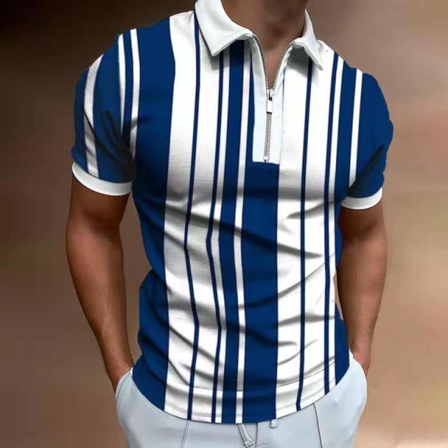 Patterned Polo Shirt
